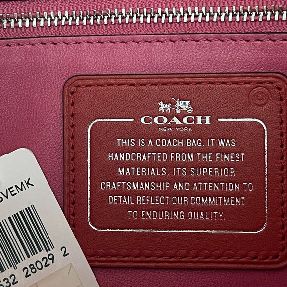 Coach Glovetan Orange Leather Nomad Hobo Bag F36026 - Picture 12 of 16